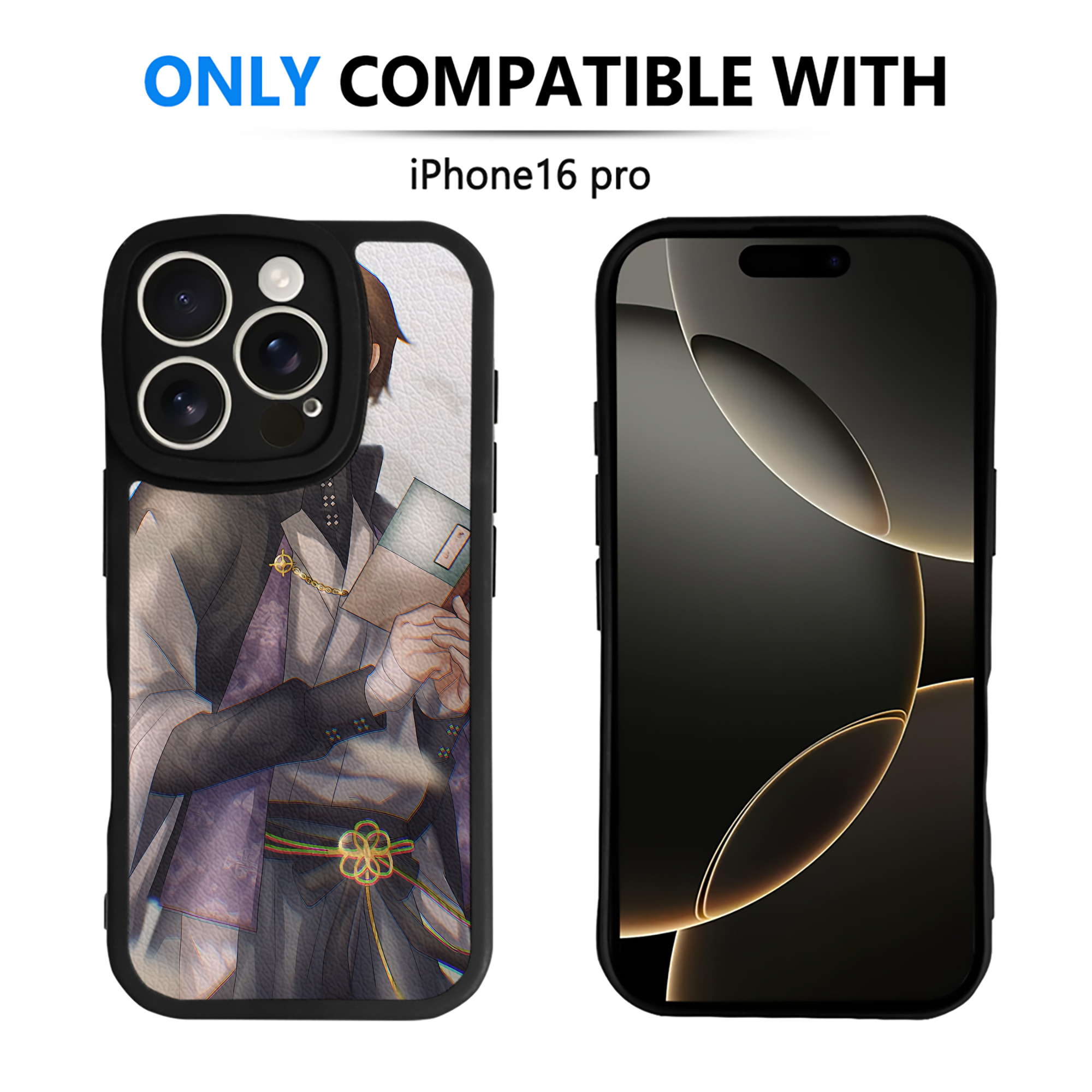 （画像用） 文豪ストレイドッグス Bungo Stray Dogs 【iPhone 16シリーズ対応】シリコンスマホケース（レザー調） 材質：シリコン